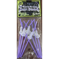 8 Glow in the Dark Dicky Straws 8 Glow in the Dark Dicky Straws